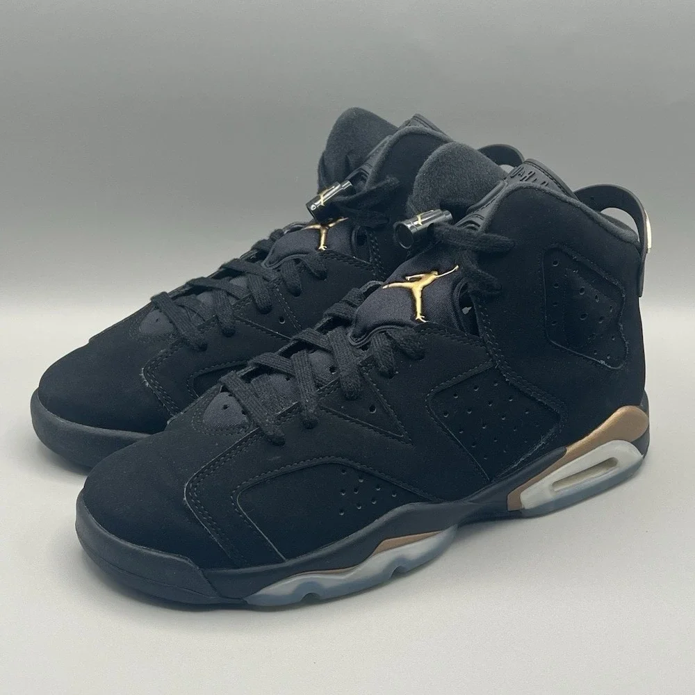 2020 Nike Air Jordan 6 DMP Gold Retro Shoes - Kids Youth Size 7 Women's Size 8.5